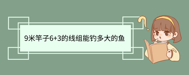 9米竿子6+3的线组能钓多大的鱼