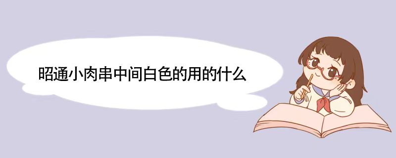 昭通小肉串中间白色的用的什么