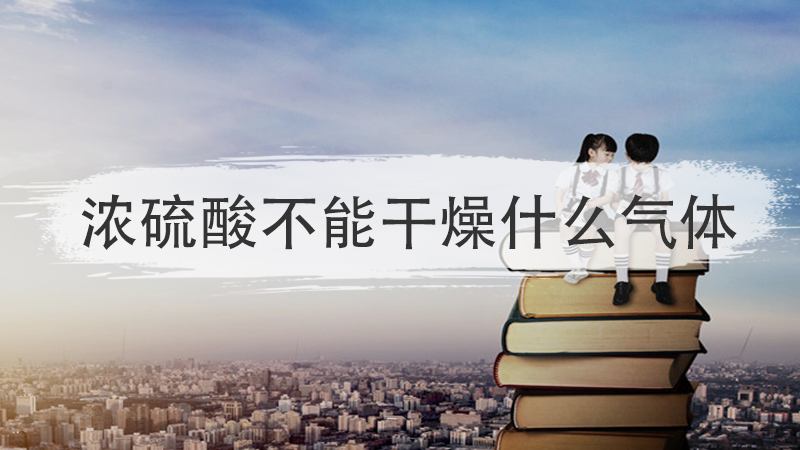 浓硫酸不能干燥什么气体